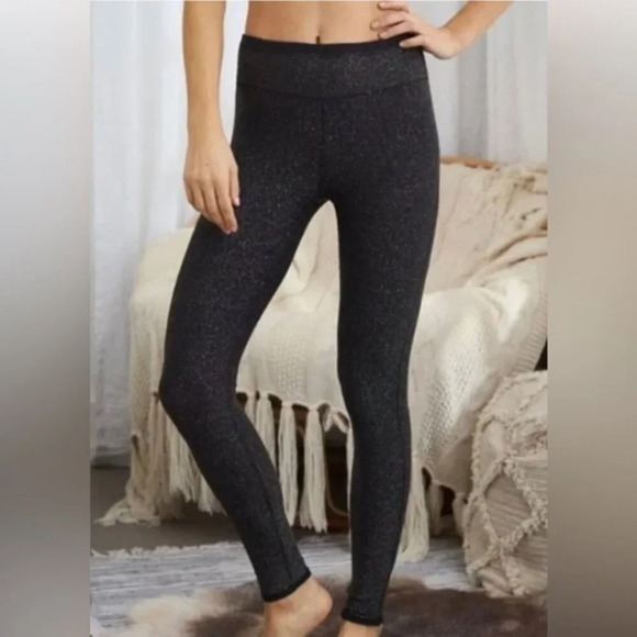 AERIE Chill Play Move Glitter Leggings Size Medium NWT - Picture 2 of 10
